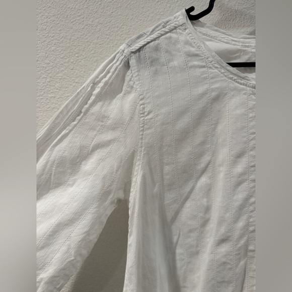 House of Harlow 1960 100% Cotton White Vivienne Mini Drop Waist Boho Dress M - Picture 9 of 17